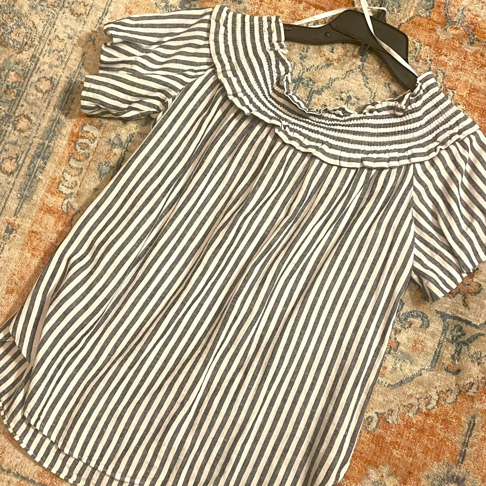 NWT Tommy Hilfiger Striped Off-Shoulder Women's Top